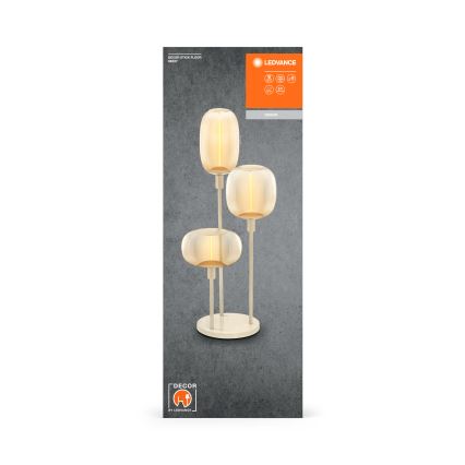 Ledvance - Pie de lámpara DECOR STICK 3xE27/40W/230V beige
