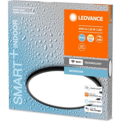 Ledvance - Plafón LED regulable para baño SMART+ DISC LED/32W/230V 3000-6500K Wi-Fi IP44