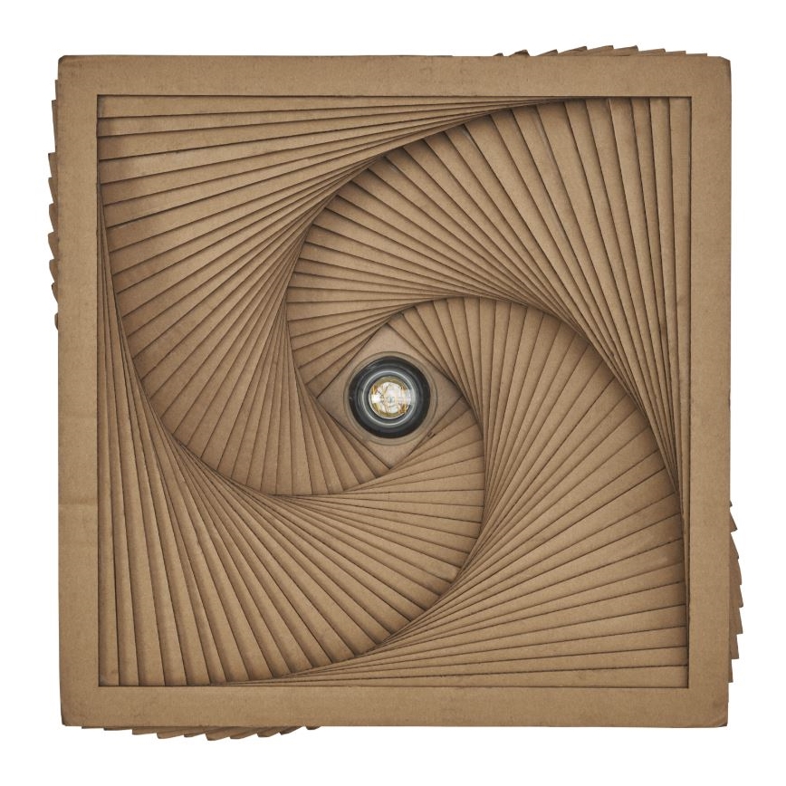 Ledvance - Plafón DECOR CARDBOARD 1xE27/15W/230V 40x40 cm
