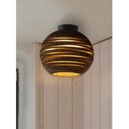 Ledvance - Plafón DECOR CARDBOARD 1xE27/15W/230V diá. 26 cm