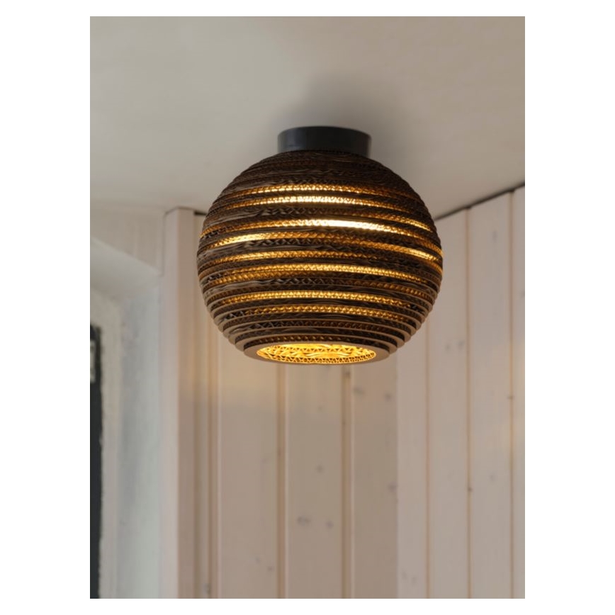 Ledvance - Plafón DECOR CARDBOARD 1xE27/15W/230V diá. 26 cm