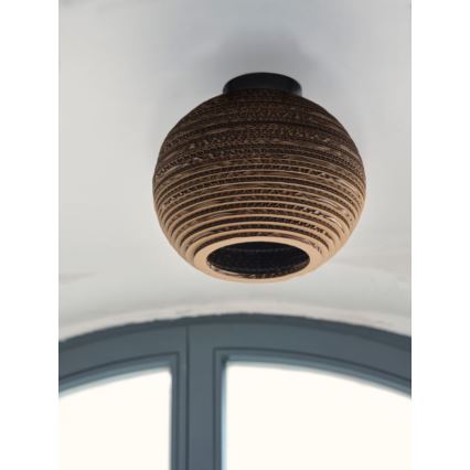 Ledvance - Plafón DECOR CARDBOARD 1xE27/15W/230V diá. 26 cm