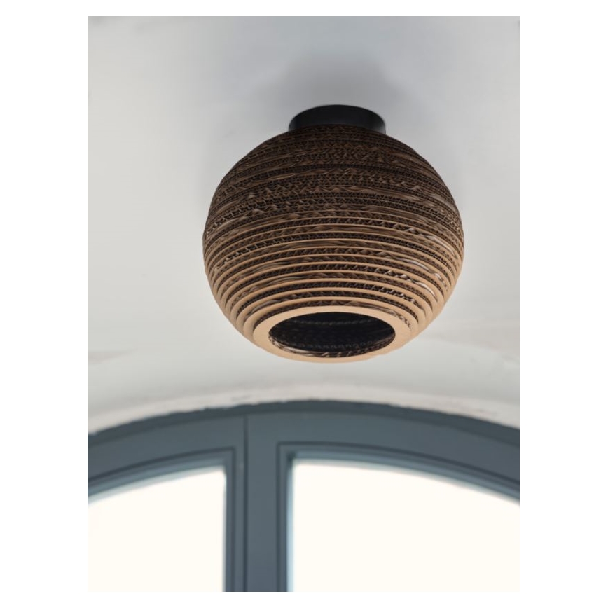 Ledvance - Plafón DECOR CARDBOARD 1xE27/15W/230V diá. 26 cm