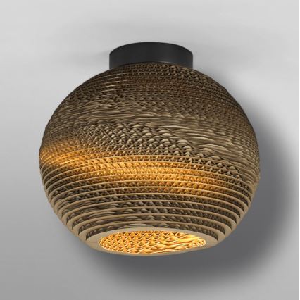 Ledvance - Plafón DECOR CARDBOARD 1xE27/15W/230V diá. 26 cm
