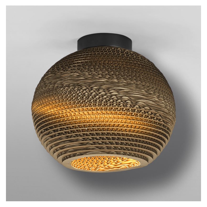 Ledvance - Plafón DECOR CARDBOARD 1xE27/15W/230V diá. 26 cm