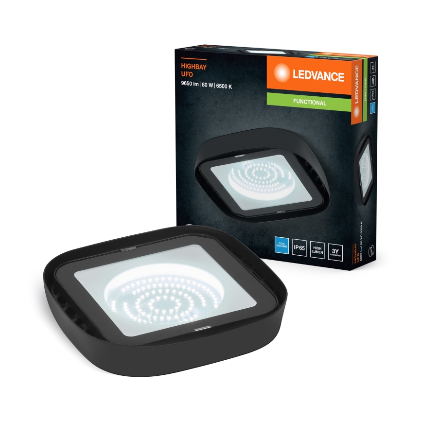 Ledvance - Plafón industrial LED HIGHBAY LED/80W/230V IP65 6500K