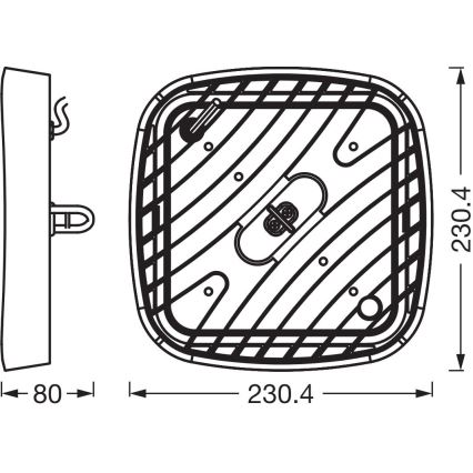 Ledvance - Plafón industrial LED HIGHBAY LED/80W/230V IP65 6500K