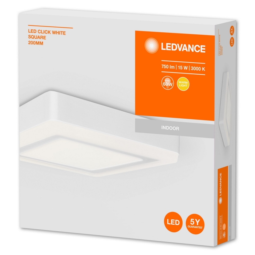Ledvance - Plafón LED CLICK LED/15W/230V