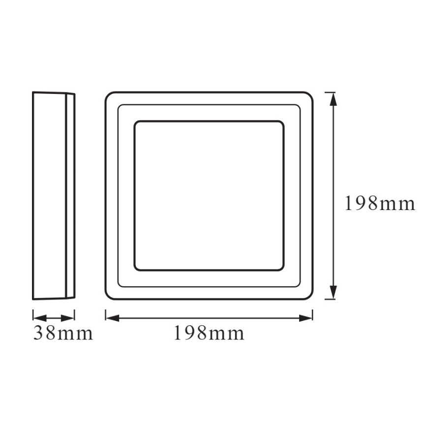 Ledvance - Plafón LED CLICK LED/15W/230V