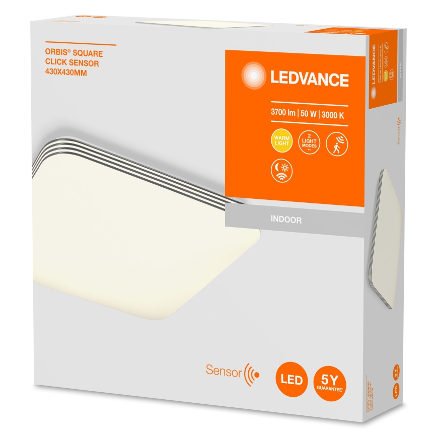 Ledvance - Plafón LED con sensor ORBIS LED/50W/230V 3000K