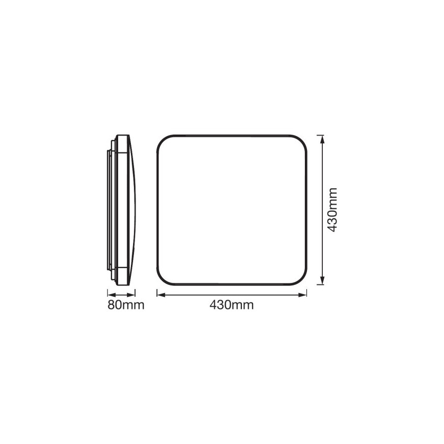 Ledvance - Plafón LED con sensor ORBIS LED/50W/230V 3000K