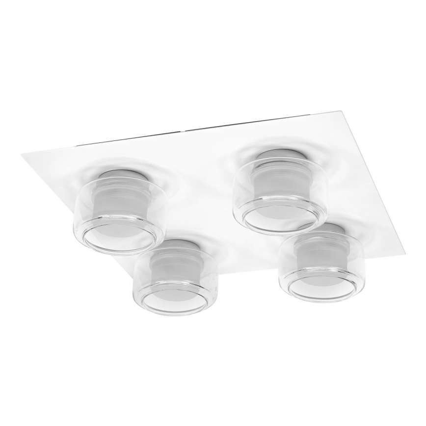 Ledvance - Plafón LED de baño ORBIS FLAME 4xLED/5,5W/230V 3000/4000K IP44 blanco