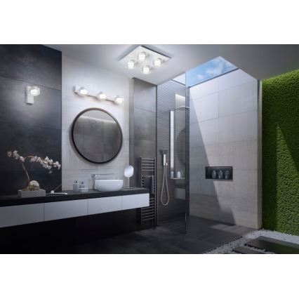 Ledvance - Plafón LED de baño ORBIS FLAME 4xLED/5,5W/230V 3000/4000K IP44 blanco