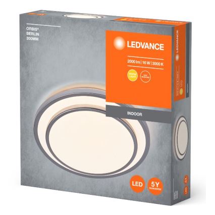 Ledvance - Plafón LED ORBIS BERLIN LED/16W/230V plata