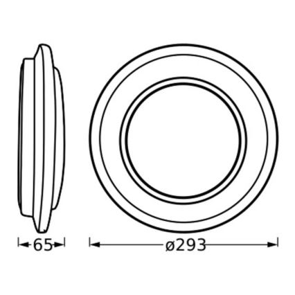 Ledvance - Plafón LED ORBIS BERLIN LED/16W/230V plata