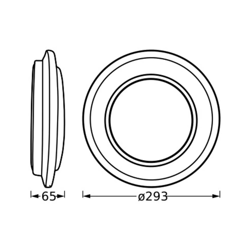 Ledvance - Plafón LED ORBIS BERLIN LED/16W/230V plata