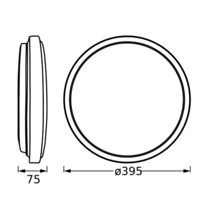 Ledvance - Plafón LED ORBIS LONDON LED/24W/230V blanco