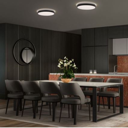 Ledvance - Plafón LED ORBIS LONDON LED/24W/230V negro