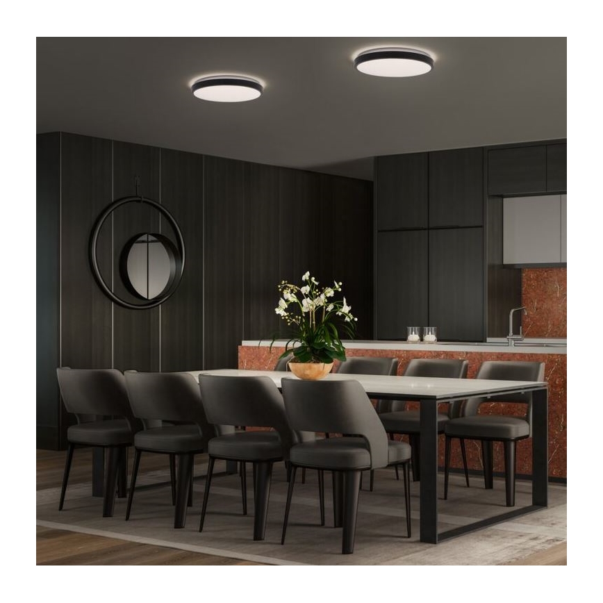 Ledvance - Plafón LED ORBIS LONDON LED/24W/230V negro