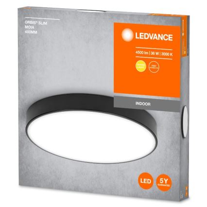 Ledvance - Plafón LED ORBIS SLIM LED/36W/230V negro