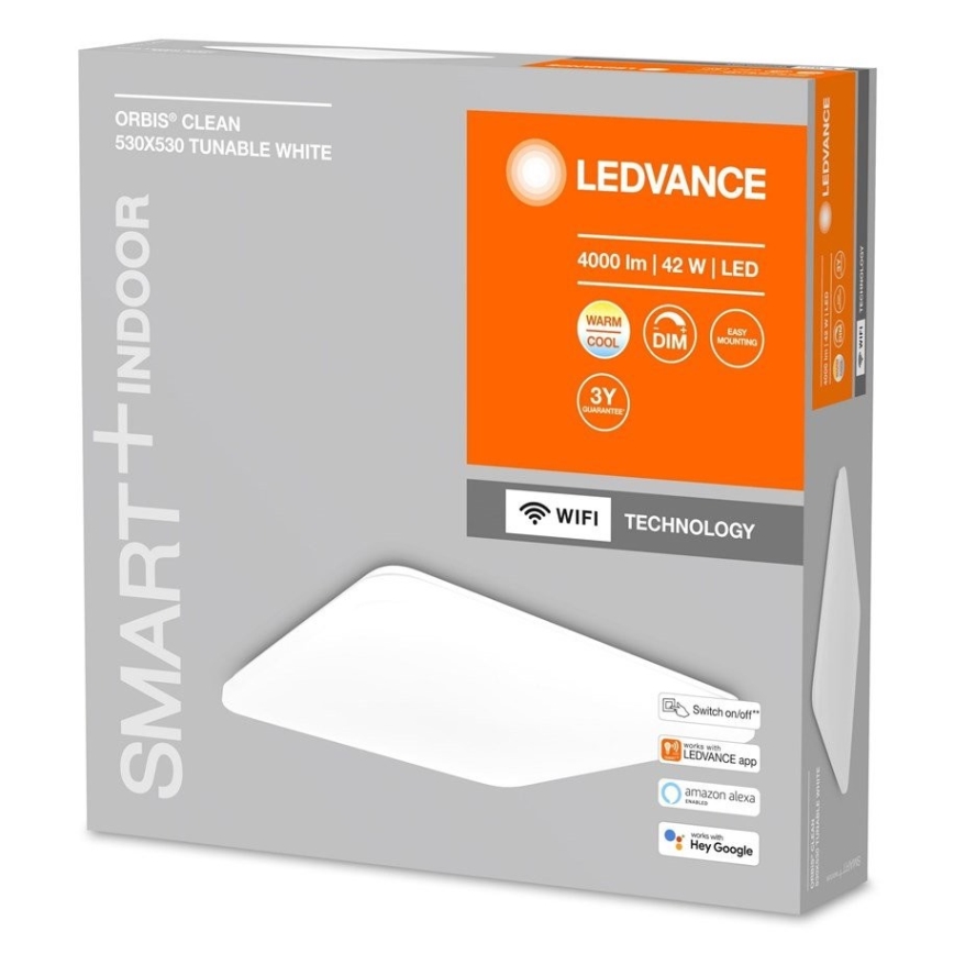 Ledvance - Plafón LED regulable SMART+ CLEAM LED/42W/230V 300-6500K Wi-Fi