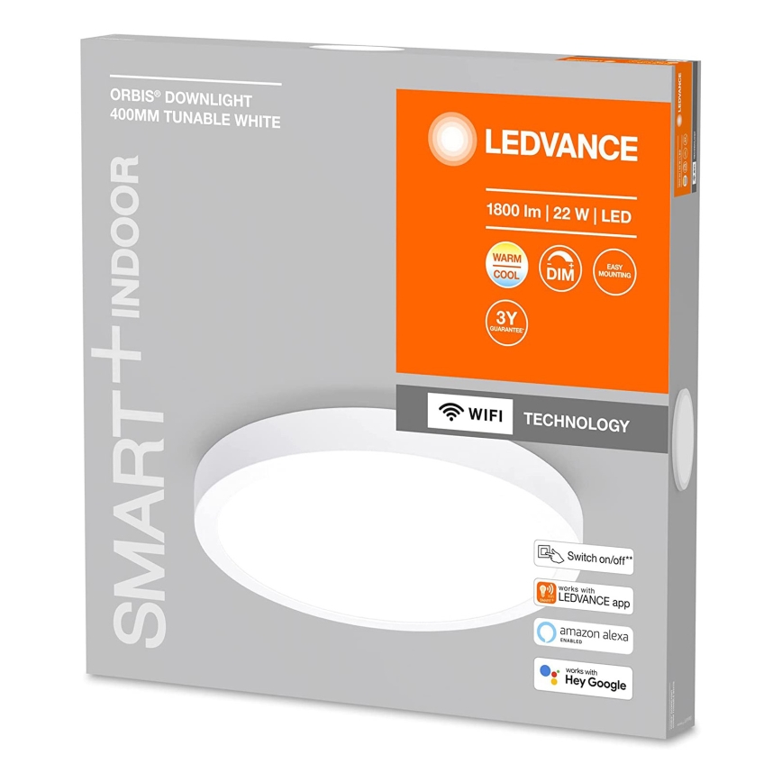 Ledvance - Plafón LED regulable SMART+ DOWNLIGHT LED/22W/230V 3000-6500K Wi-Fi