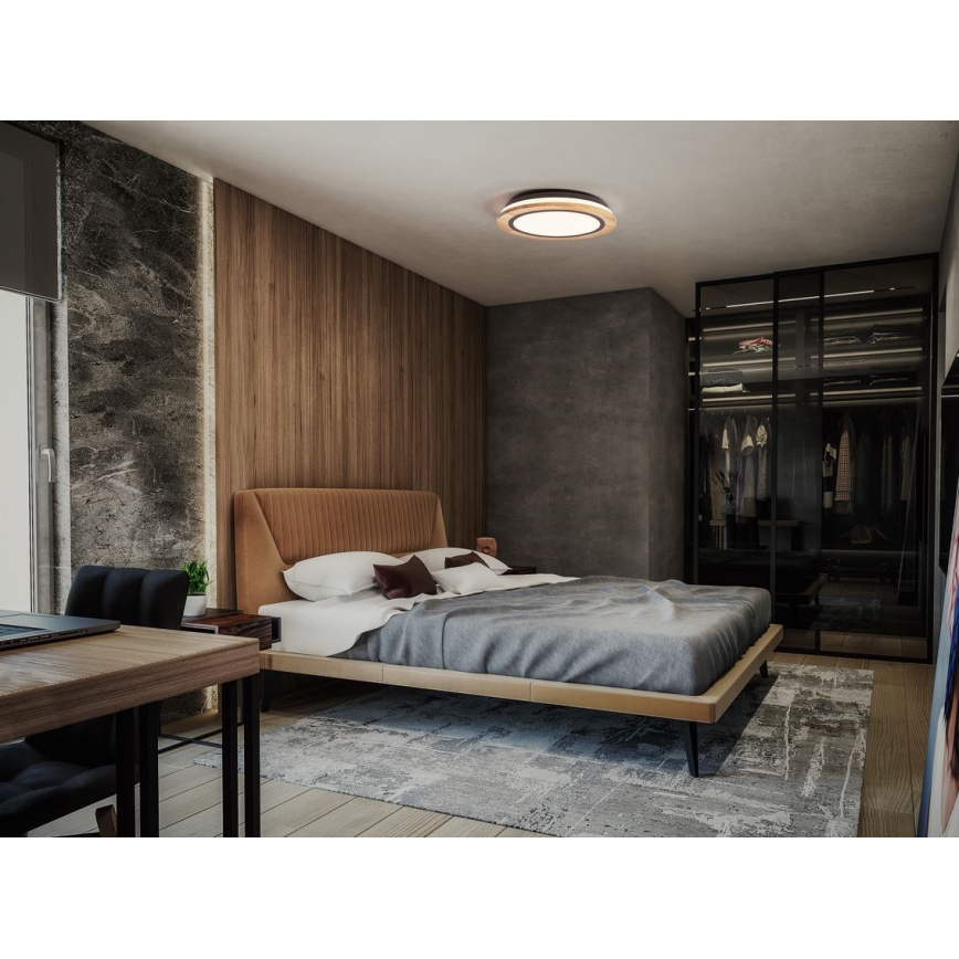 Ledvance - Plafón LED regulable SMART+ ORBIS WOOD LED/24W/230V 2700-6500K roble Wi-Fi