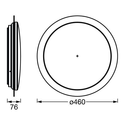 Ledvance - Plafón LED regulable SMART+ SPARKLE LED/24W/230V 3000-6500K Wi-Fi