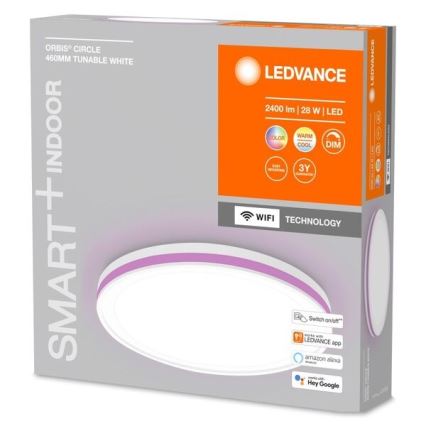 Ledvance - Plafón LED RGBW regulable SMART+ CIRCLE LED/28W/230V 3000-6500K Wi-Fi