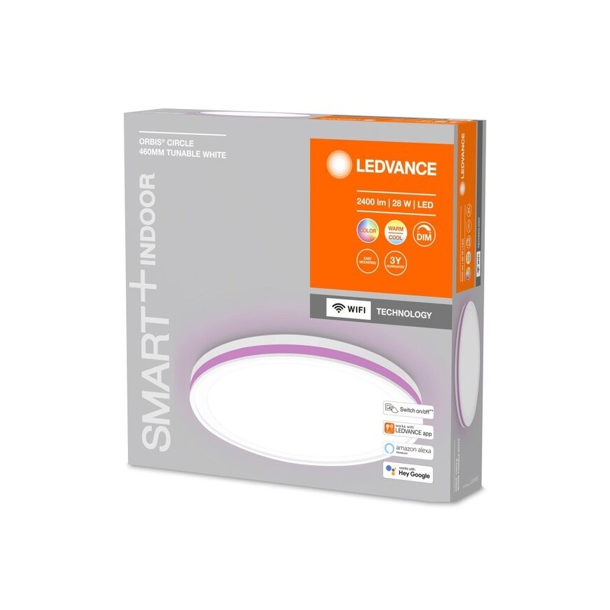 Ledvance - Plafón LED RGBW regulable SMART+ CIRCLE LED/28W/230V 3000-6500K Wi-Fi