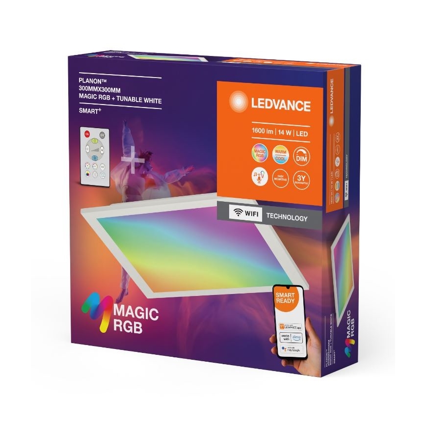 Ledvance - Plafón LED RGBW regulable SMART+ MAGIC LED/14W/230V 2700-6500K Wi-Fi + control remoto