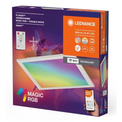 Ledvance - Plafón LED RGBW regulable SMART+ MAGIC LED/24W/230V 2700-6500K Wi-Fi + control remoto