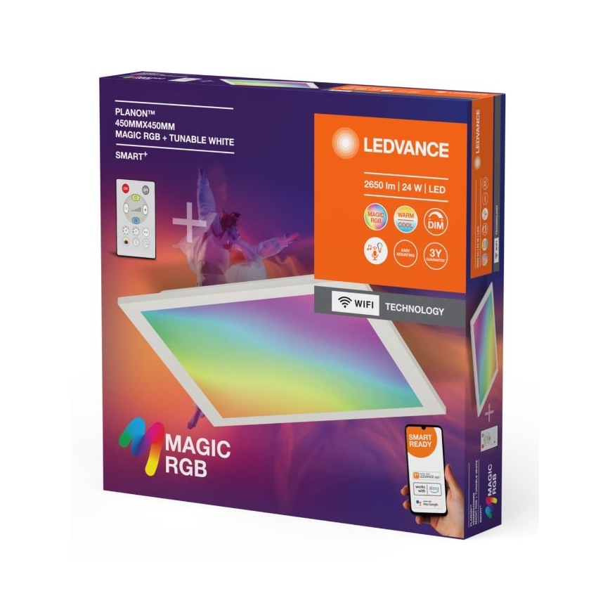 Ledvance - Plafón LED RGBW regulable SMART+ MAGIC LED/24W/230V 2700-6500K Wi-Fi + control remoto