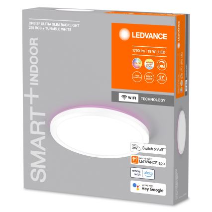 Ledvance - Plafón LED RGBW regulable SMART+ ORBIS LED/19W/230V 2700-6500K Wi-Fi