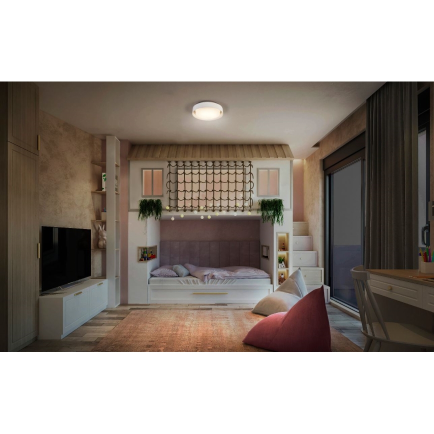 Ledvance - Plafón ORBIS MADRID 2xE27/10W/230V blanco