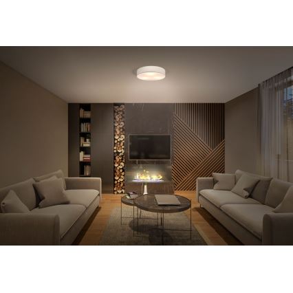 Ledvance - Plafón ORBIS PARÍS 1xE27/25W/230V color crema