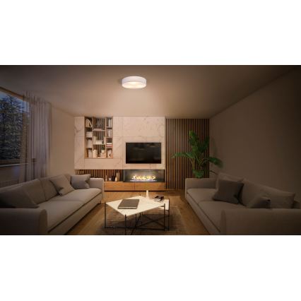 Ledvance - Plafón ORBIS PARÍS 2xE27/25W/230V blanco