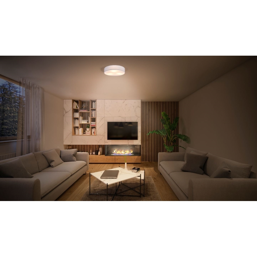 Ledvance - Plafón ORBIS PARÍS 2xE27/25W/230V blanco