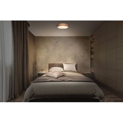 Ledvance - Plafón ORBIS PARÍS 2xE27/25W/230V marrón