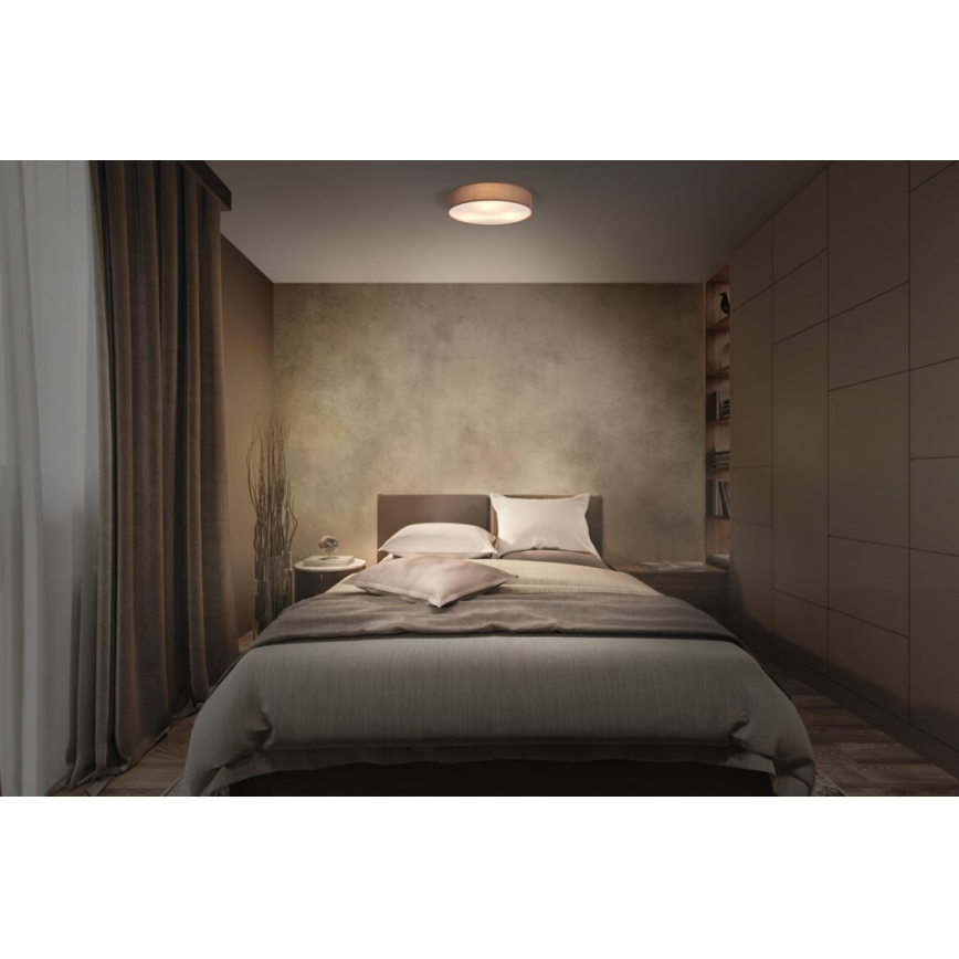 Ledvance - Plafón ORBIS PARÍS 2xE27/25W/230V marrón