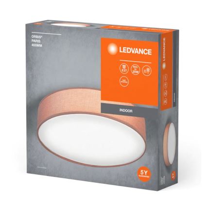 Ledvance - Plafón ORBIS PARÍS 2xE27/25W/230V marrón
