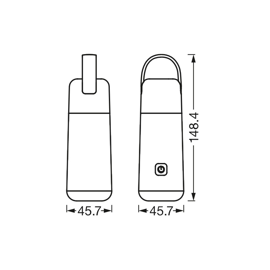 Ledvance - Power bank LED con función linterna MOBILE LED/0,5W/5V 1800 mAh 2xUSB