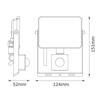 Ledvance - Proyector LED con sensor de movimiento y sensor crepuscular FLOODLIGHT LED/20W/230V 3000K IP65