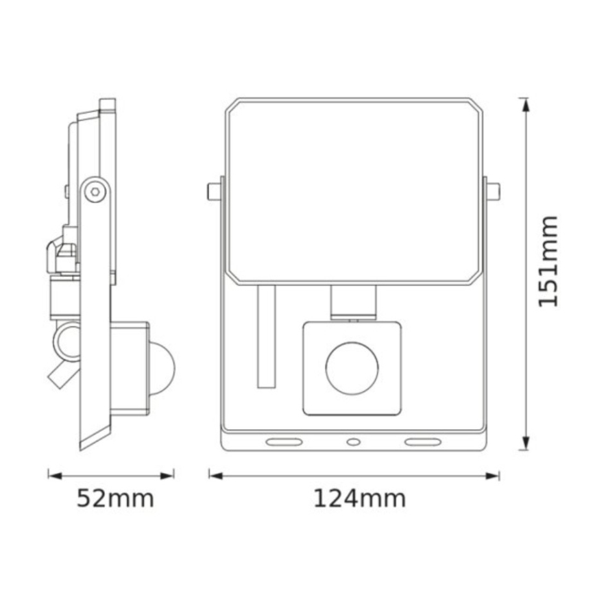 Ledvance - Proyector LED con sensor de movimiento y sensor crepuscular FLOODLIGHT LED/20W/230V 3000K IP65
