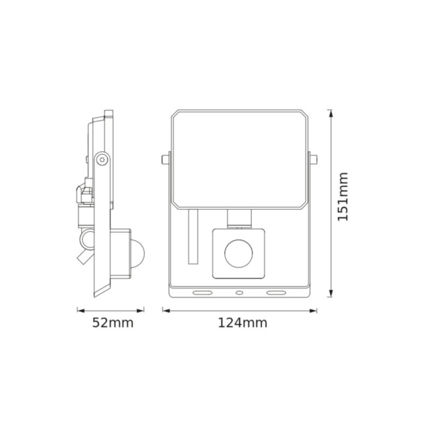 Ledvance - Proyector LED con sensor de movimiento y de crepúsculo FLOODLIGHT LED/20W/230V 4000K IP65