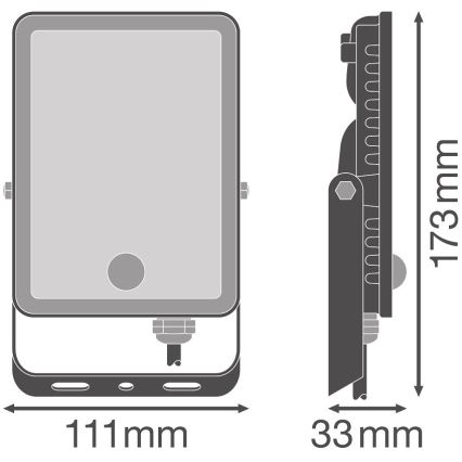 Ledvance - Proyector LED de exterior con sensor FLOODLIGHT LED/20W/230V 6500K IP65