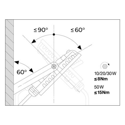 Ledvance - Proyector LED de exterior con sensor FLOODLIGHT LED/30W/230V 6500K IP65