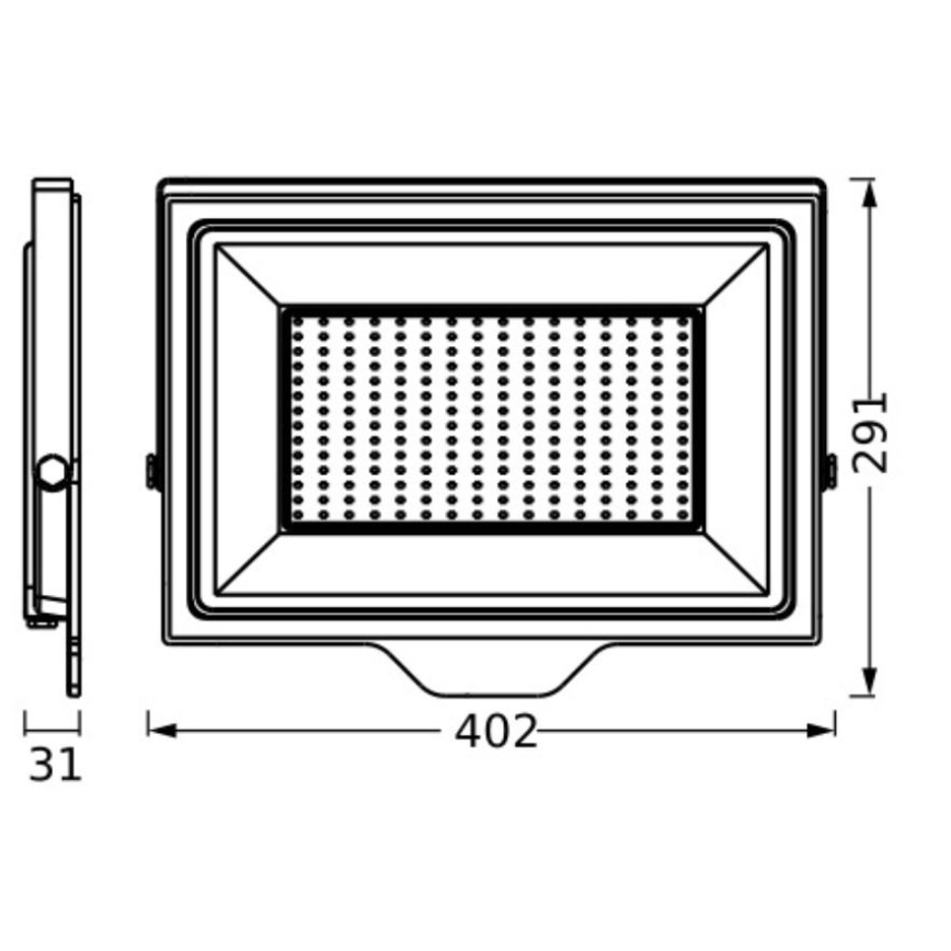 Ledvance - Proyector LED de pared para exteriores FLOODLIGHT ESSENTIAL LED/200W/230V IP65