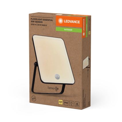 Ledvance - Proyector LED de pared para exterior con sensor de movimiento y de crepúsculo FLOODLIGHT LED/30W/230V IP65