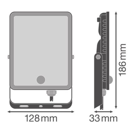 Ledvance - Proyector LED de pared para exterior con sensor de movimiento y de crepúsculo FLOODLIGHT LED/30W/230V IP65
